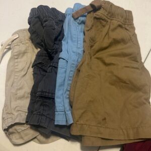 Set of Four Casual Shorts in Neutral Tones